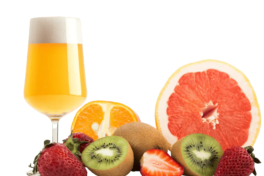 Frutas en la elaboracion de cerveza