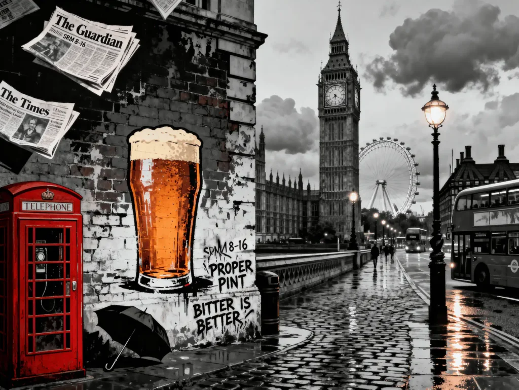 Best Bitter en pinta tradicional mostrando su color ámbar cobrizo característico