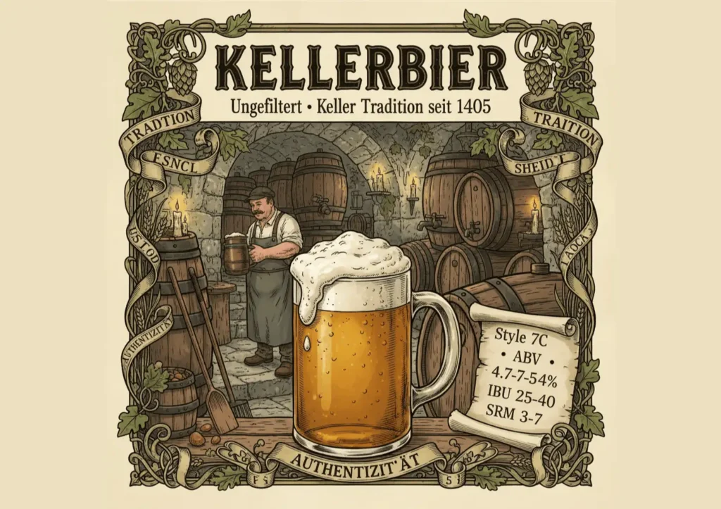 Kellerbier en su contexto histórico de bodega medieval