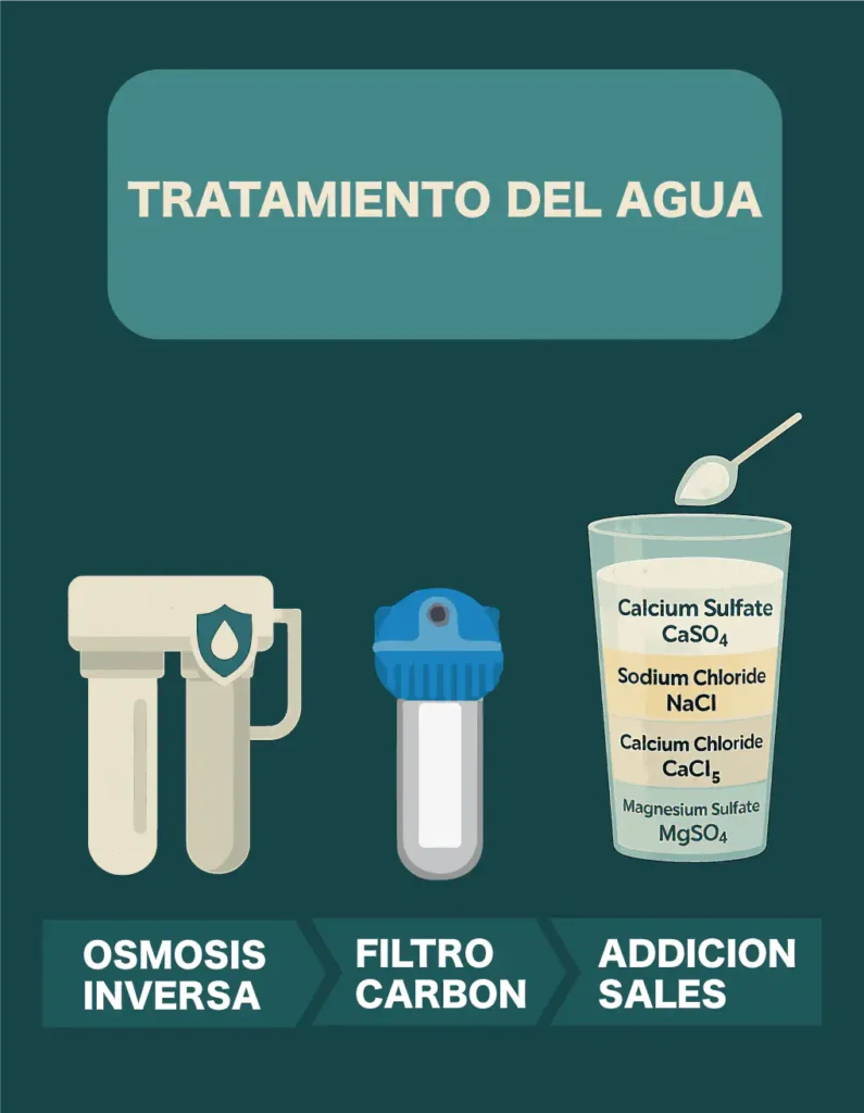 Esquema visual del tratamiento del agua. Esquema visual del tratamiento del agua.