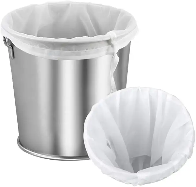 Bolsa de maceración tipo BIAB en olla de acero inoxidable.